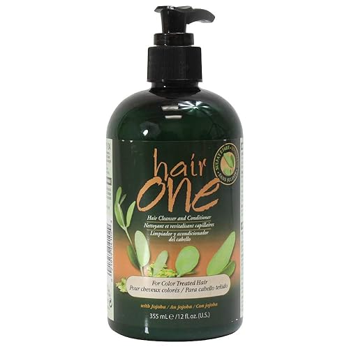 Lamyoo Hair One Cleanser & Conditioner For Color Treated Hair, Jojoba, 12Oz (Pack Of 2)