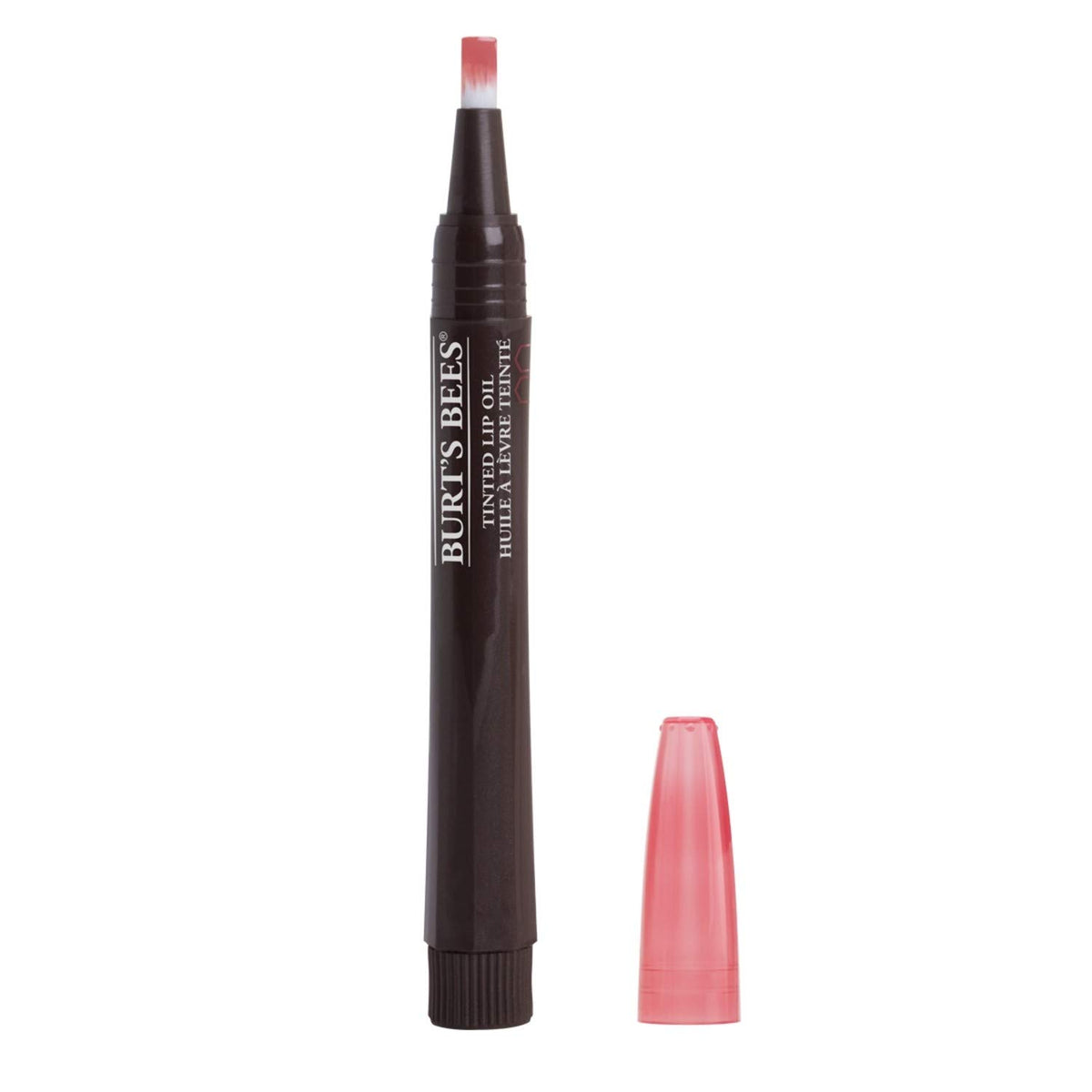 Burt's Bees 100% Natural Tinted Lip Oil, Rustling Rose, 0.04 oz - Moisturizing Lip Color