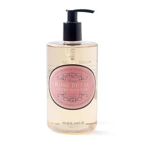 Naturally European Rose Petal Hand Wash 500ml - Paraben & SLS Free, Sensitive Skin Friendly