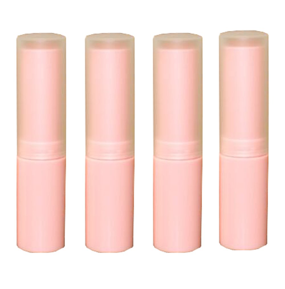 Astrqle 6Pcs Pink Refillable Lipstick Tubes - Diy Lip Balm & Gloss Containers, 0.13Oz