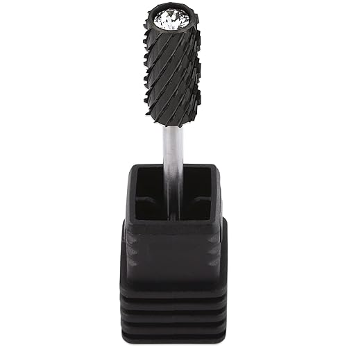 Pana Carbide Nail Drill Bit - 3/32&quot; Shank, Large Barrel, 3X Coarse Grit, Black