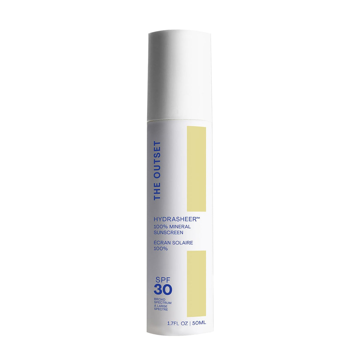 The Outset Hydrasheer 100% Mineral Sunscreen Spf 30 - Lightweight, Vegan, Sensitive Skin, 1.7 Oz