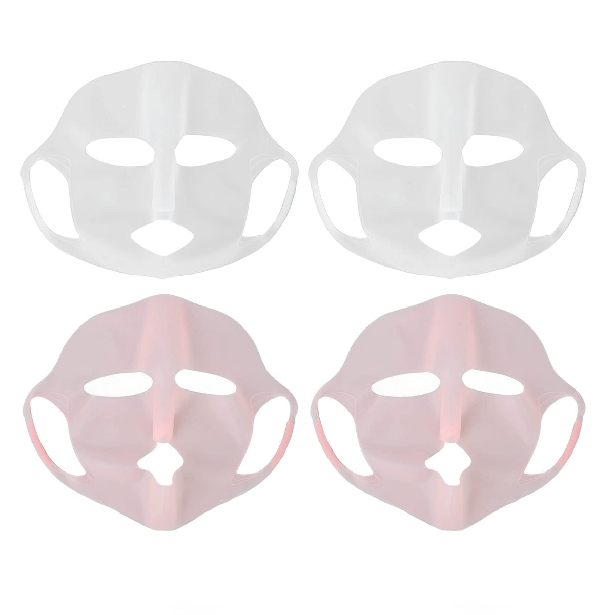 Zjchao 4Pcs Silicone Face Wraps For Sheet Masks - Reusable Moisturizing Cover, Prevents Evaporation