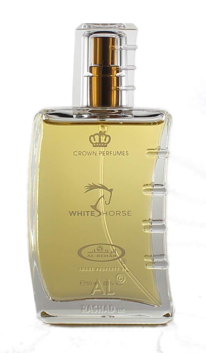 White Horse Eau De Parfum by Al-Rehab, 50ml Natural Spray, Long-lasting Fragrance