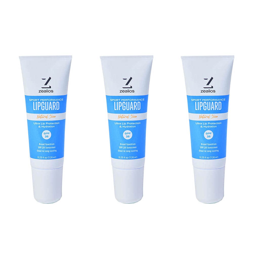 Zealios Lipguard Lip Balm - Spf 28, Uva/Uvb Protection, Paraben Free, Pack Of 3