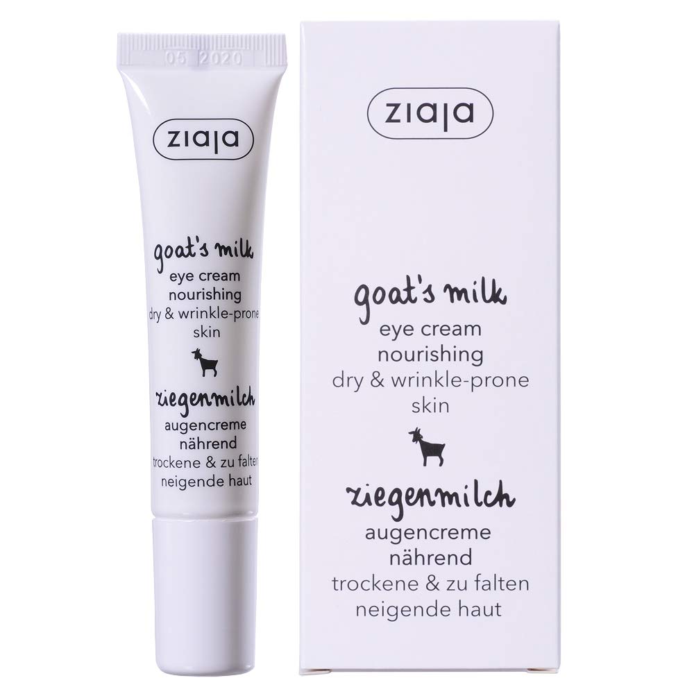 Ziaja Goat'S Milk Eye Cream - Nourishing Hydration For Dark Circles, 0.5 Fl Oz