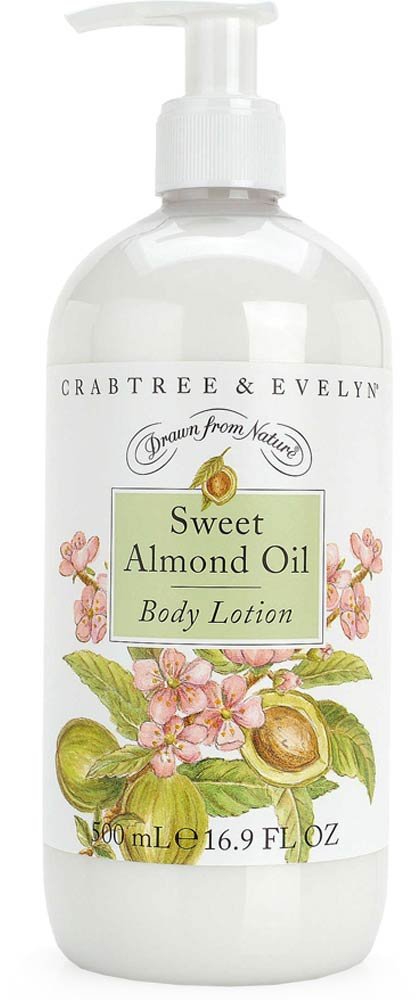 Crabtree & Evelyn Sweet Almond Oil Body Lotion 16.9 Fl Oz - Nourishing & Hydrating Moisturizer