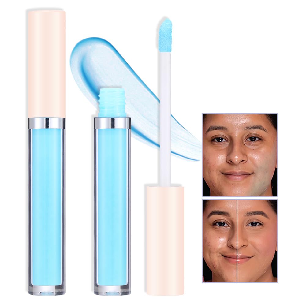 Kaely 2Pcs Blue Concealer Stick, Waterproof Eye Brightener, Vegan Makeup For Dark Circles & Blemishes