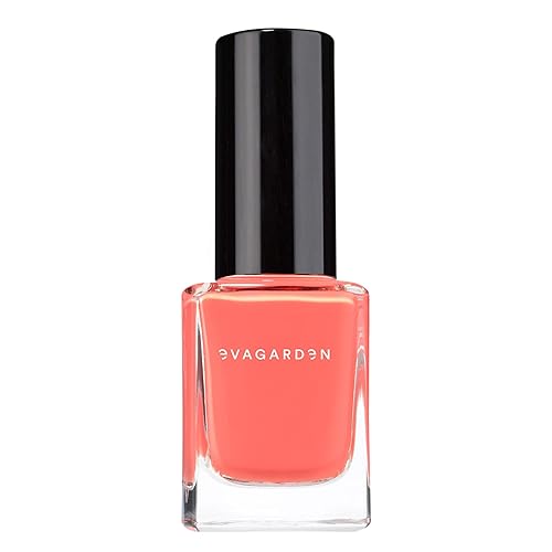 Evagarden Sea Water Resistant Nail Polish - 705 Living Coral, Clean Formula, Smooth Coverage