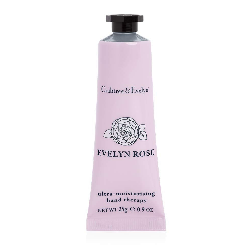 Crabtree & Evelyn Ultra-Moisturising Hand Cream Therapy, Rose, 0.9 Oz - Nourishing Hydration