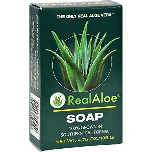 Real Aloe Aloe Vera Bar Soap, 4.75 Oz - Nourishing & Moisturizing Natural Cleanser