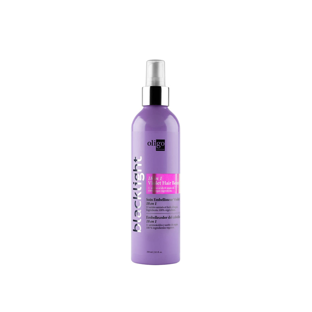 Oligo Professionnel Blacklight 18-In-1 Violet Leave-In Conditioner & Hair Detangler Spray 8.5 Oz