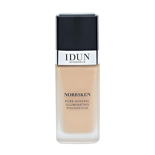 IDUN Minerals Liquid Norrsken Foundation 210 Siri - Silky Smooth, Water Resistant, Vegan Makeup 1 oz