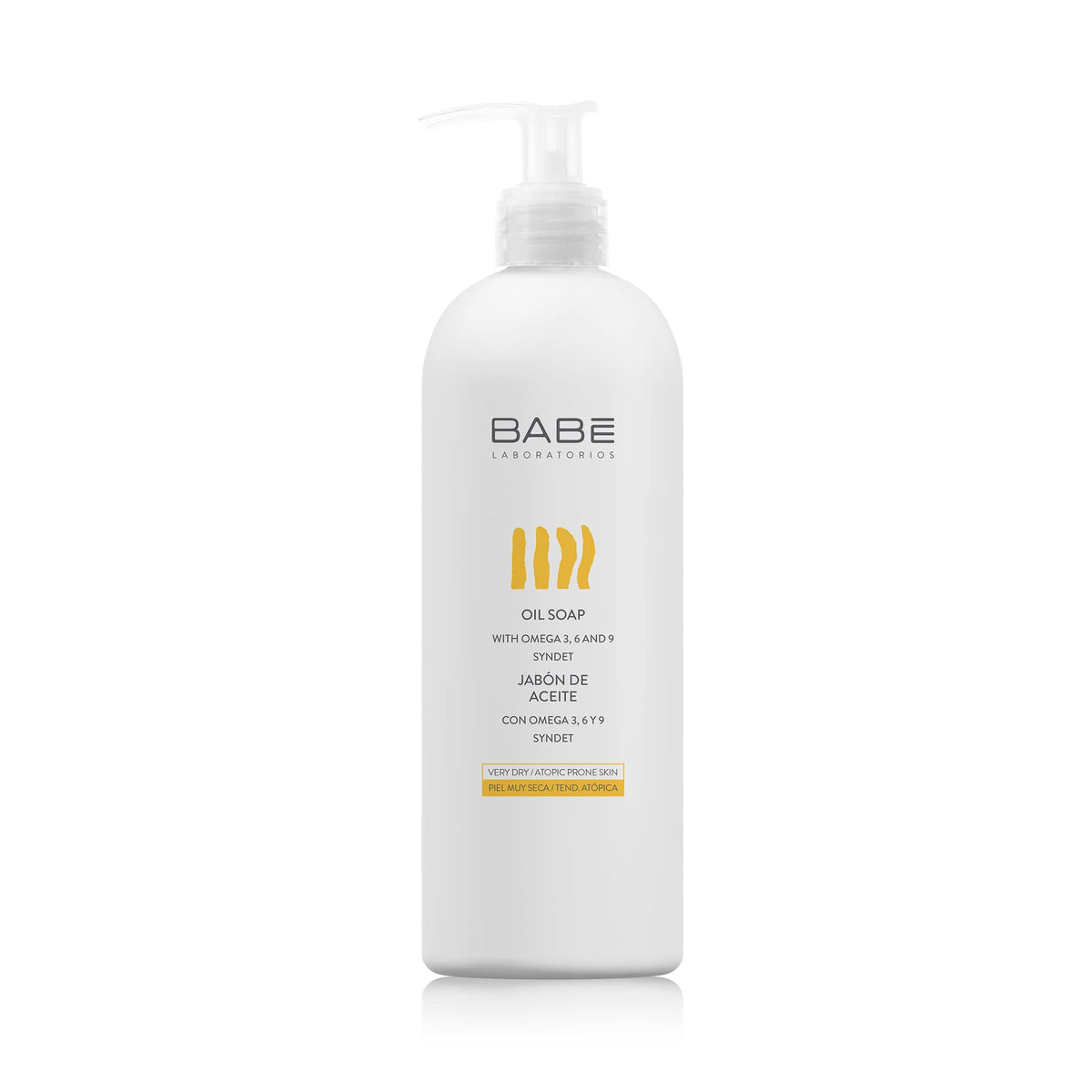 Babe Laboratorios Oil Soap 500Ml - Gentle Cleansing For Healthy Skin, 16.9 Fl Oz