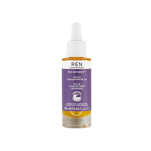 Ren Clean Skincare Bio Retinoid Youth Oil – Anti-Aging Rosehip Oil For Sensitive Skin, 1 Fl Oz