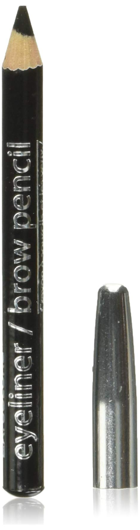 L.A. Colors Black Eyeliner/Brow Pencil With Sharpener, 0.03 Ounce, Perfect For Precision Application