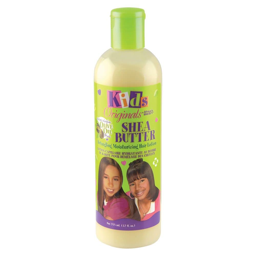 Originals By Africa'S Best Kids Shea Butter Detangling Lotion, 12 Oz, Olive Oil Enriched