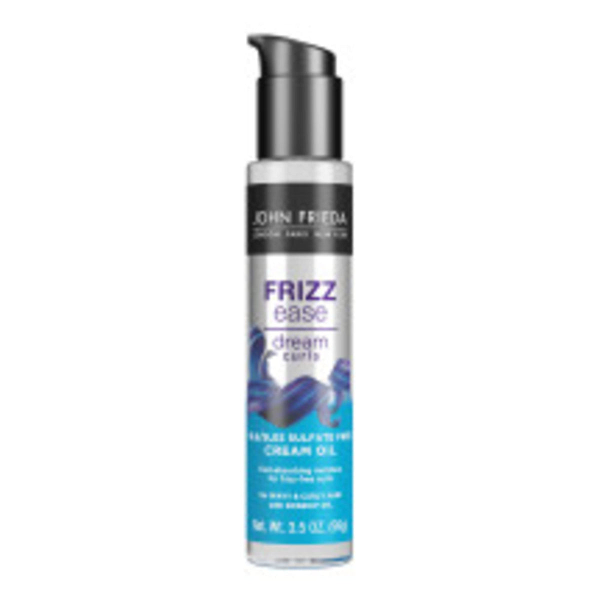 John Frieda Frizz Ease Dream Curls Cream Oil, Hydrating Oil for Curly Hair, 3.5 oz