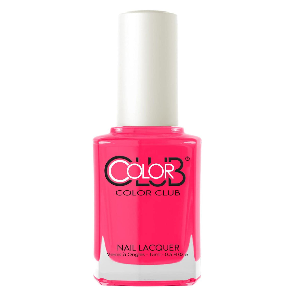 Color Club Hot Pink Nail Lacquer, Jackie Oh! 0.5 Fl Oz - Long-Lasting Nail Polish