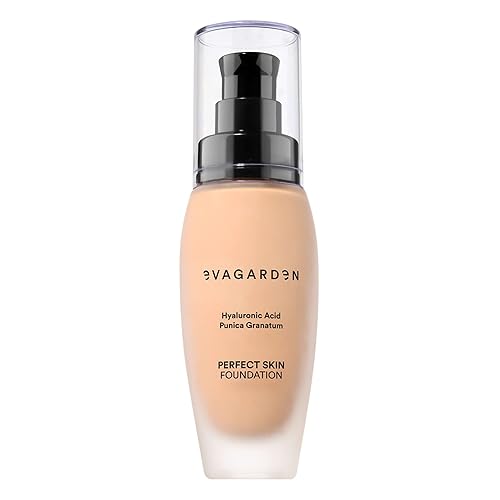 Evagarden Perfect Skin Foundation - Soft Texture, Excellent Coverage, Natural Finish, 1.01 Oz