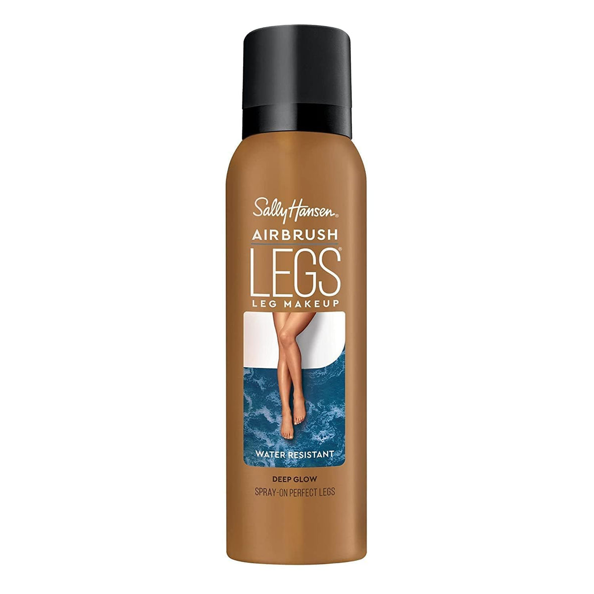 Sally Hansen Airbrush Legs Spray-On Makeup, Deep Glow, Water Resistant, Flawless Finish, 4.4 Oz