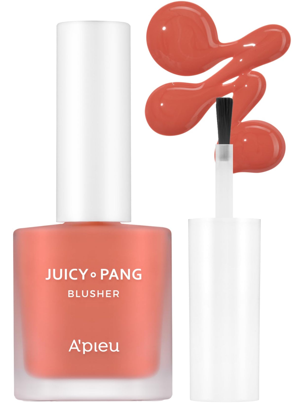 A'Pieu Juicy-Pang Water Blusher Cr02 - Korean Liquid Blush For Cheeks, Do You Like Persimmon