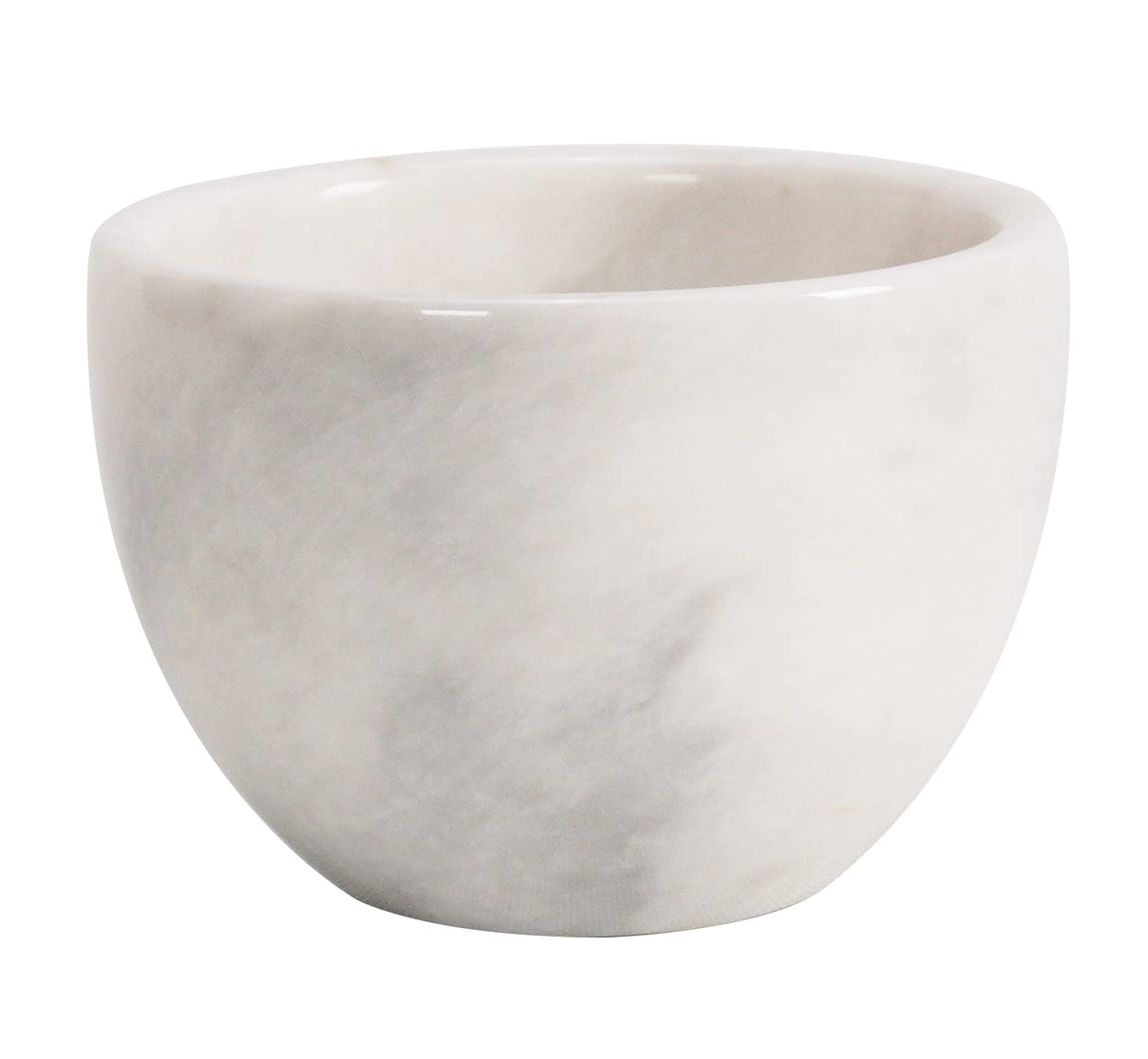 Radicaln White Marble Shaving Cream Bowl - 4&quot; X 3&quot; Handmade Bathroom Accessories