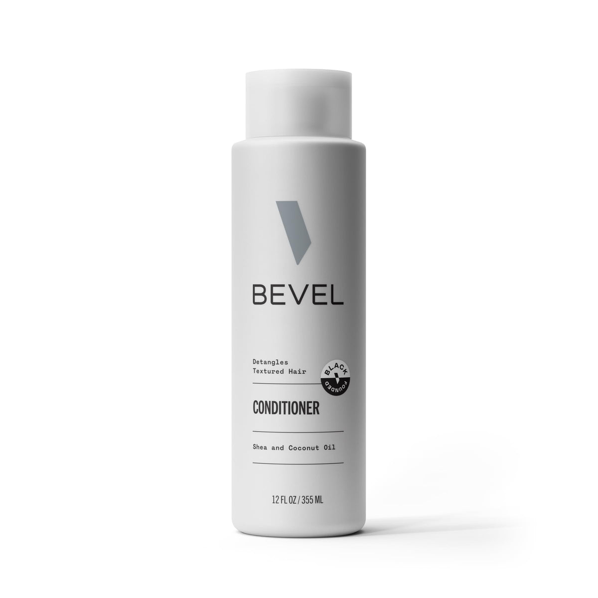 Bevel Coconut Oil & Shea Butter Conditioner For Men, Sulfate Free, 12 Oz, Textured Hair Care