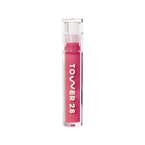 Tower 28 ShineOn Milky Lip Jelly - Coconut, Hydrating Vegan Lip Gloss, Non-Sticky, 0.13 Fl Oz