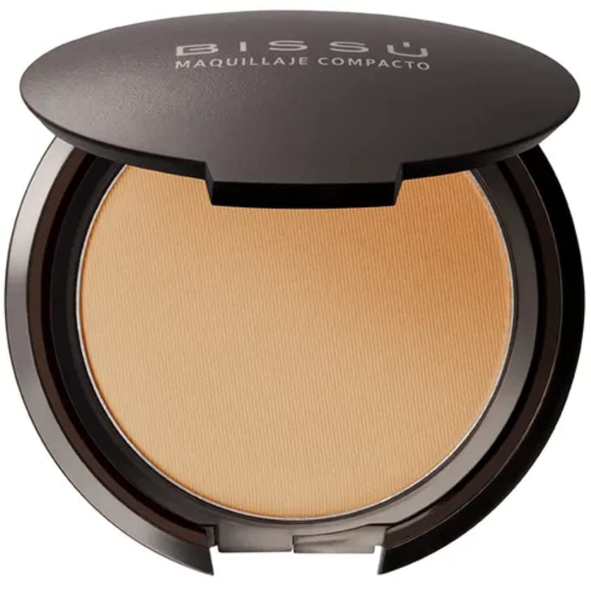 Bissú Compact Powder Makeup 8G - 14 Capuccino, Lightweight, Long-Lasting Finish