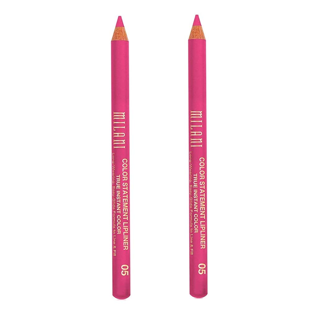 Milani Color Statement Lipliner, Pack Of 2 - Haute Pink 05, Long-Lasting Lip Makeup