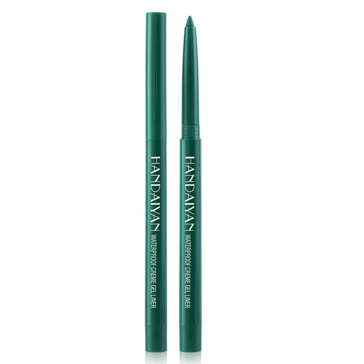 Dekrion Waterproof Eyeliner Pencil - Long-Lasting Green High-Pigmented Color For Women