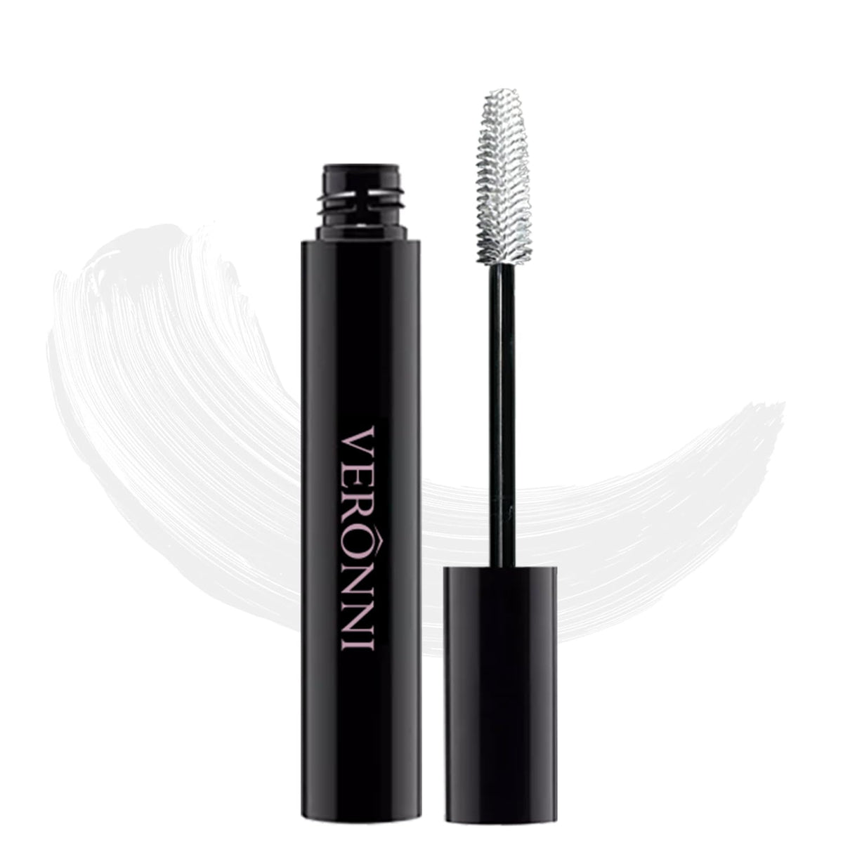 Veronni Waterproof White Mascara - Curling, Lengthening, Clump Resistant, 1 Fl Oz