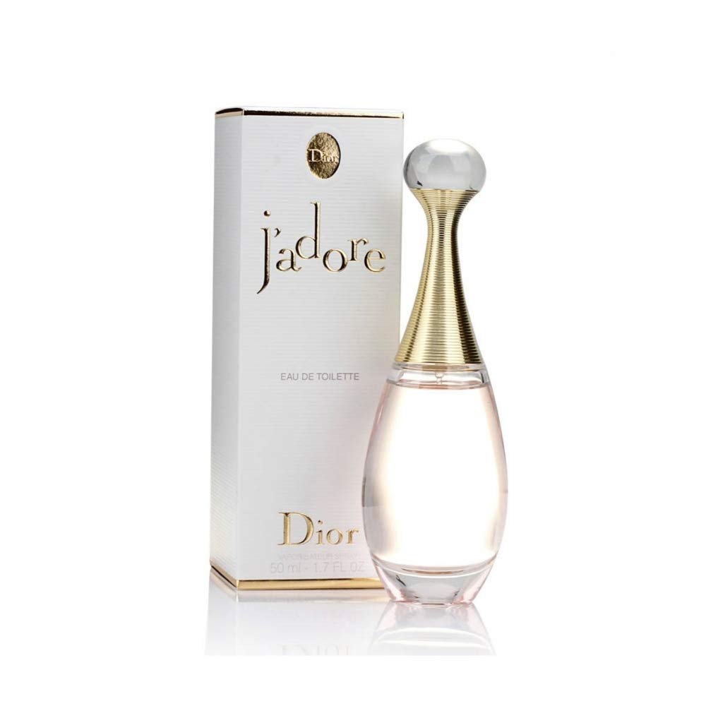 Christian Dior J'adore Eau de Toilette Spray for Women, 1.7 Fl Oz, Floral Fragrance