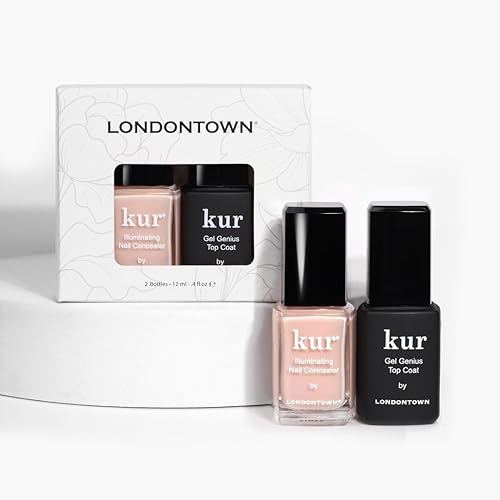 Londontown Go Bubble Nail Conceal & Go Duo Set With Illuminating Concealer & Top Coat, 2 Pc