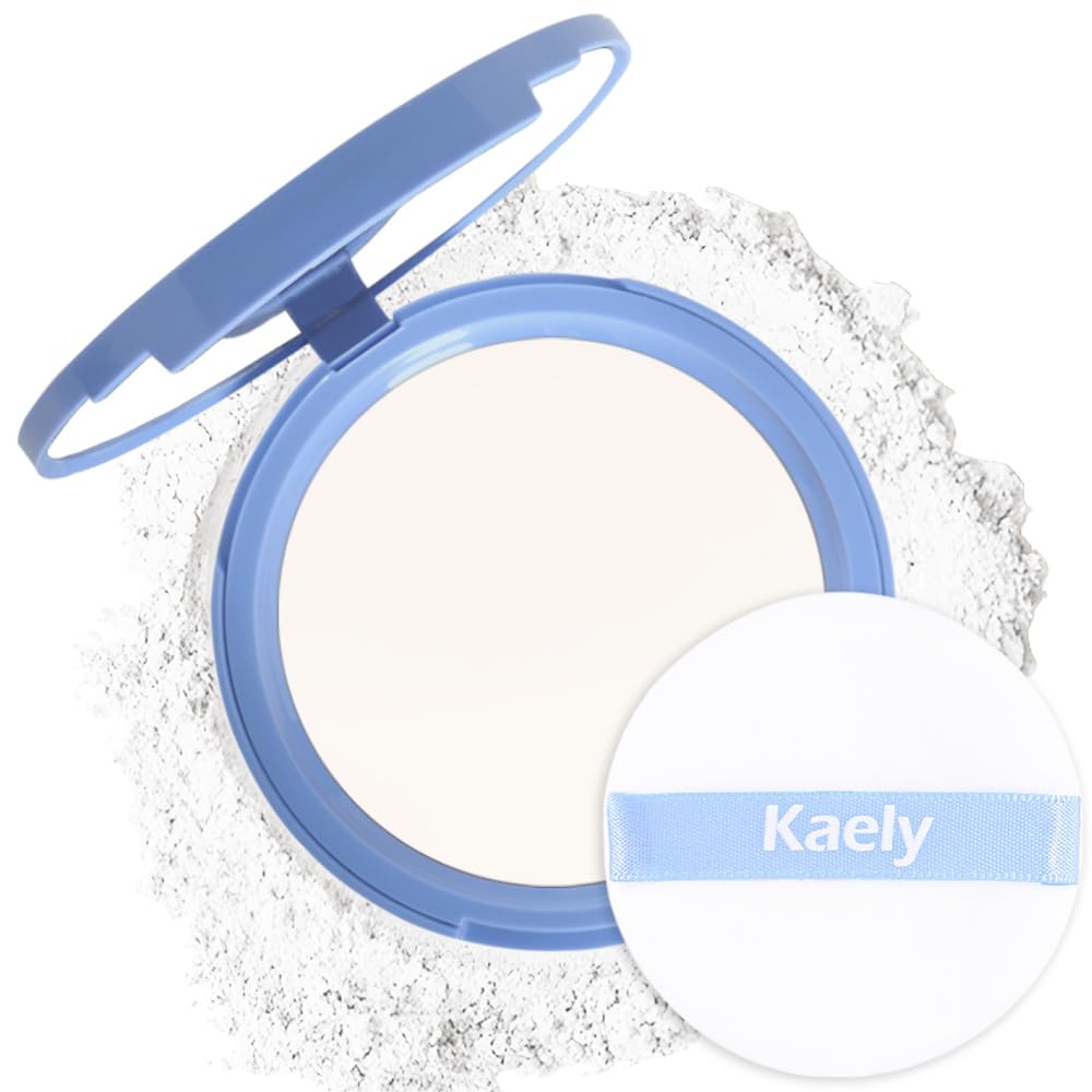 Kaely Oil Control Face Powder, Matte Waterproof Compact, Lightweight Vegan, 23Ad White, 0.35 Oz