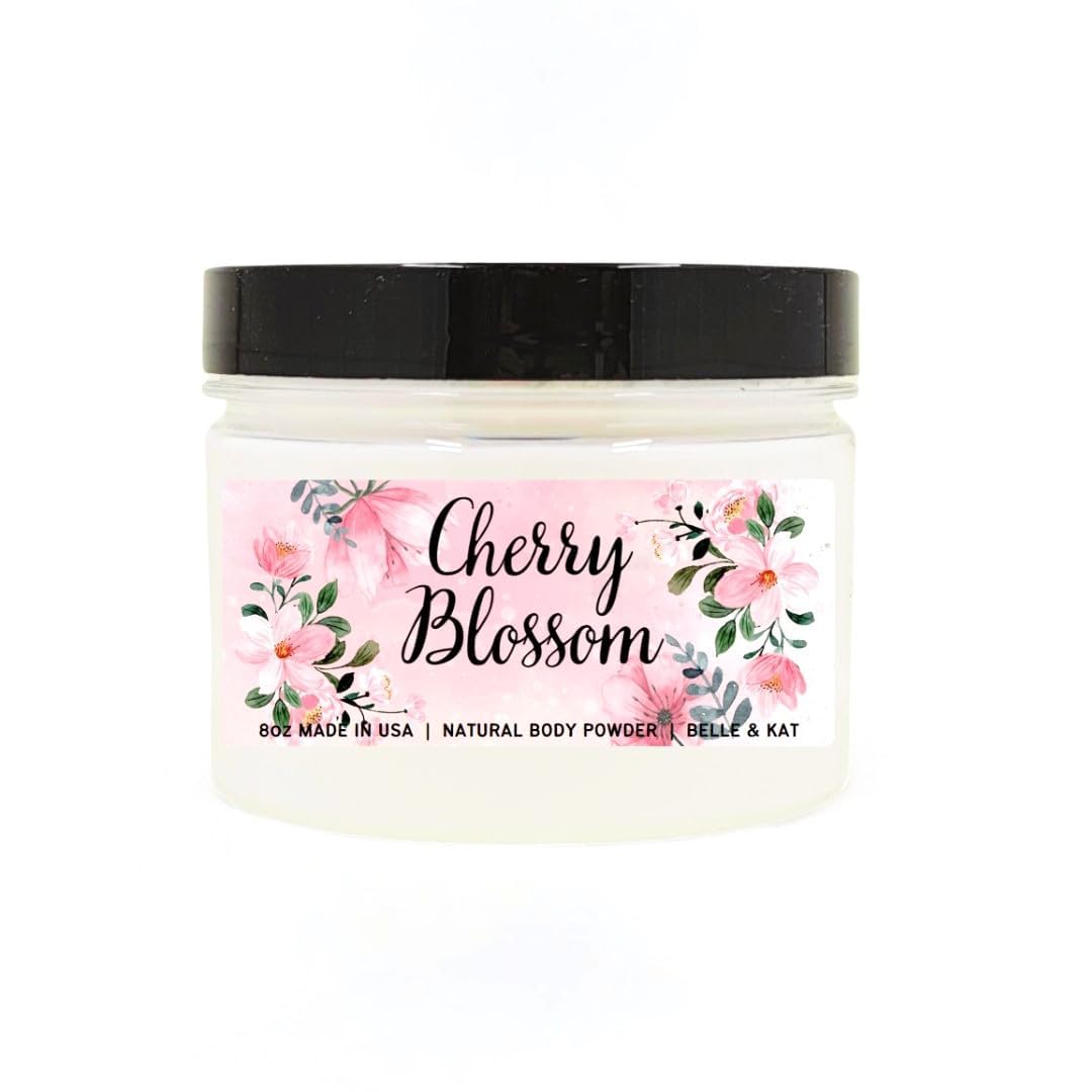 Cherry Blossom Scented Body Powder By Generic, Talc-Free Bath Powder For Men & Women, 8Oz