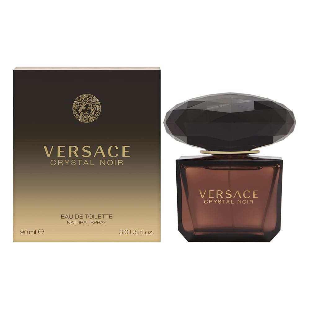 Versace Crystal Noir Eau De Toilette Spray For Women, 3.0 Oz - Luxury Fragrance