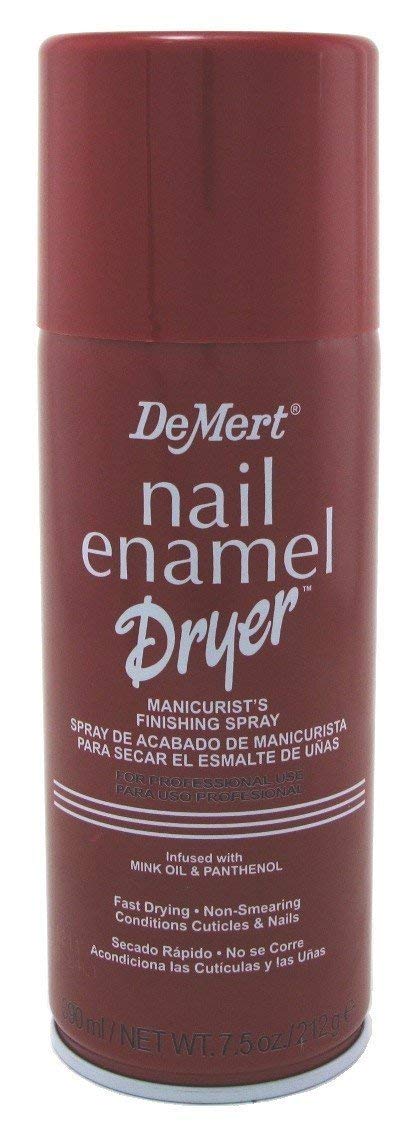 Demert Nail Enamel Dryer Spray, 7.5 Oz - Quick Drying Formula For Perfect Nails