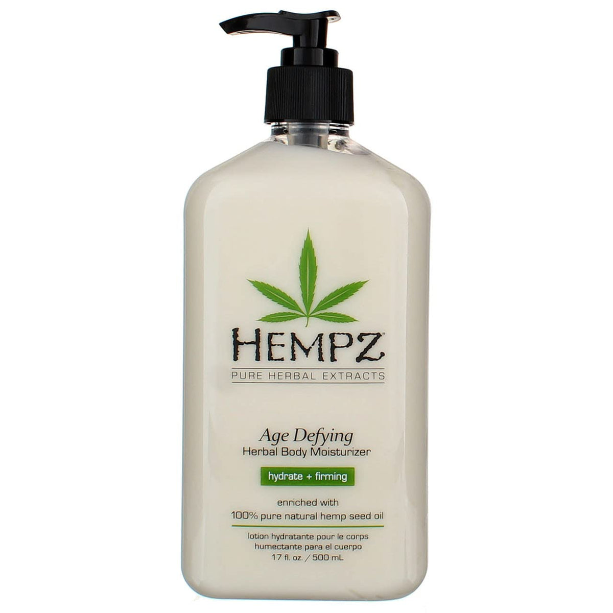 Hempz Age Defying Body Moisturizer 17 Oz Pump, Pack Of 3 - Hydrating Skincare Solution