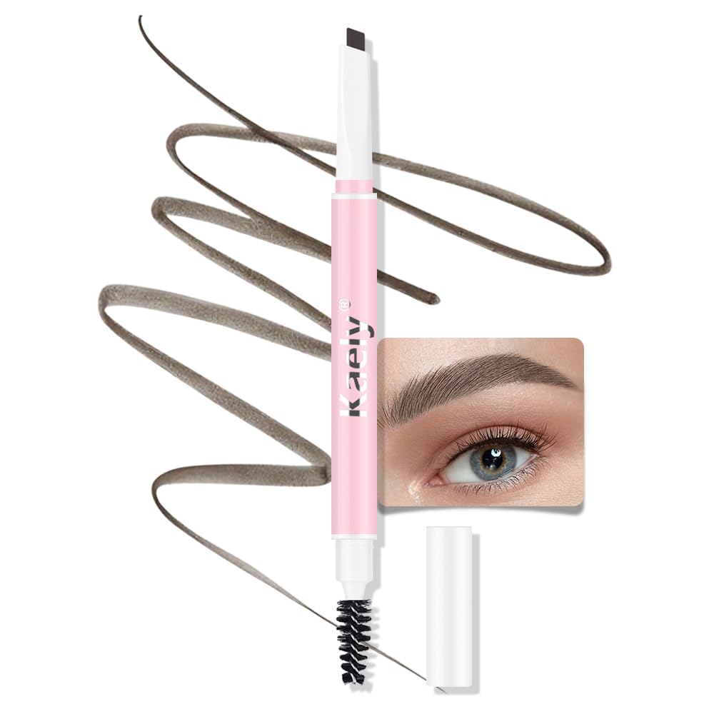 Feicuiyun Waterproof Micro Eyebrow Pencil, Ultra-Fine Double-Ended, 03#Black Brown, 1