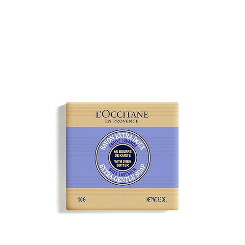 L'Occitane Shea Butter Solid Hand & Body Soap - Citrusy Verbena, Lavender, Vegan, 3.5 Oz