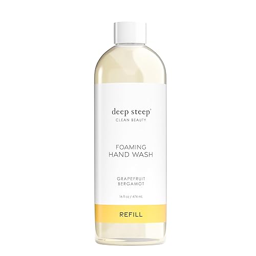 Deep Steep Foaming Hand Wash Refill, 16Oz - Grapefruit Bergamot, Clear, Gentle Cleanser