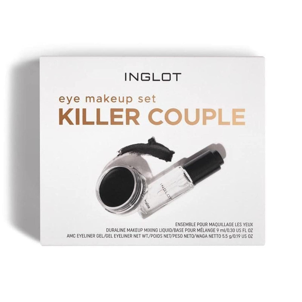 Inglot Eye Set - Duraline & Amc Eyeliner Gel 77, 2 Piece Makeup Kit