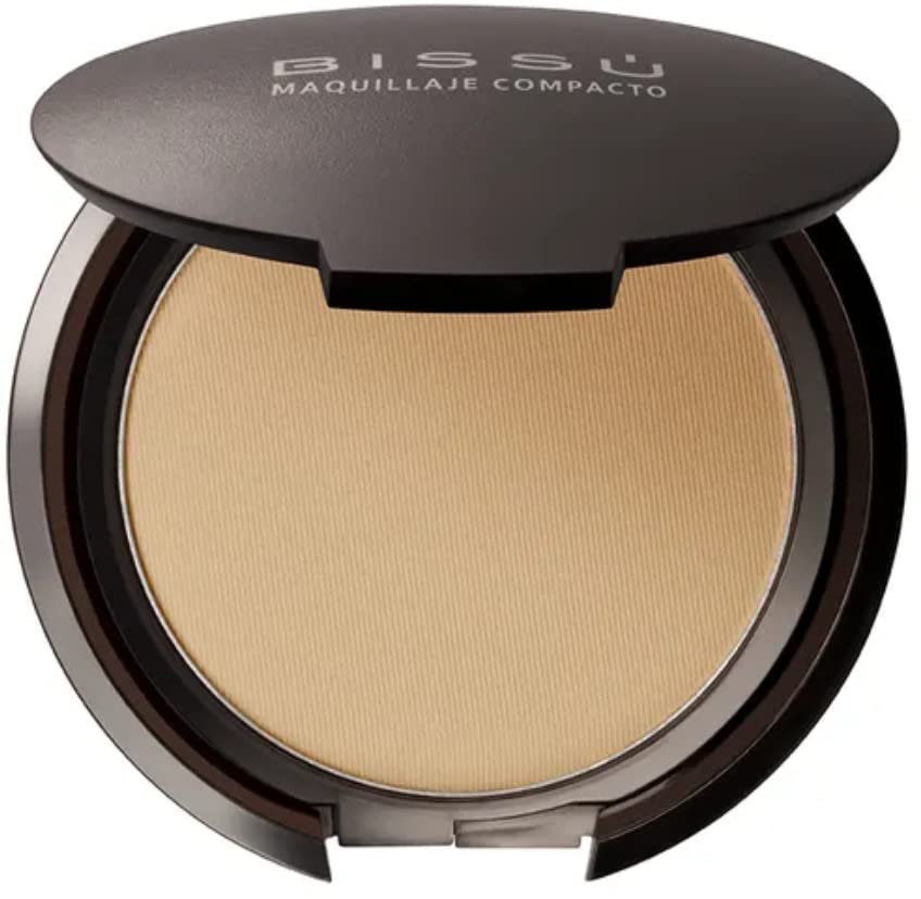 Bissú Compact Powder Makeup 8G - 15 Cocoa, Lightweight Face Powder For A Flawless Finish