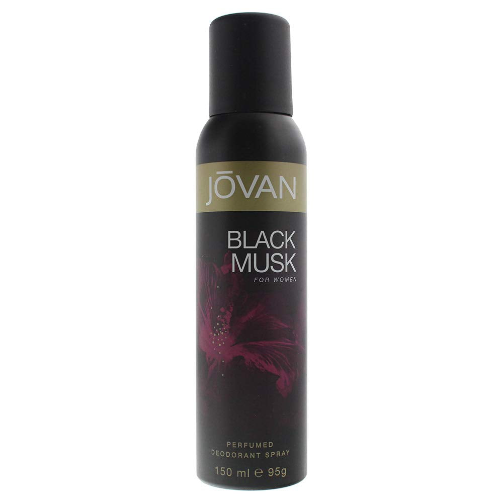 Jovan Deodorant Spray for Women  Black Musk  5 Ounce