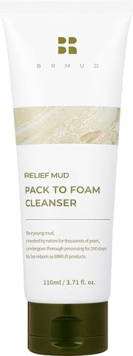 Brmud 2-In-1 Cleanser: Recovery Relief Mud Pack To Foam Face Wash For Pore Reduction & Makeup Cleansing