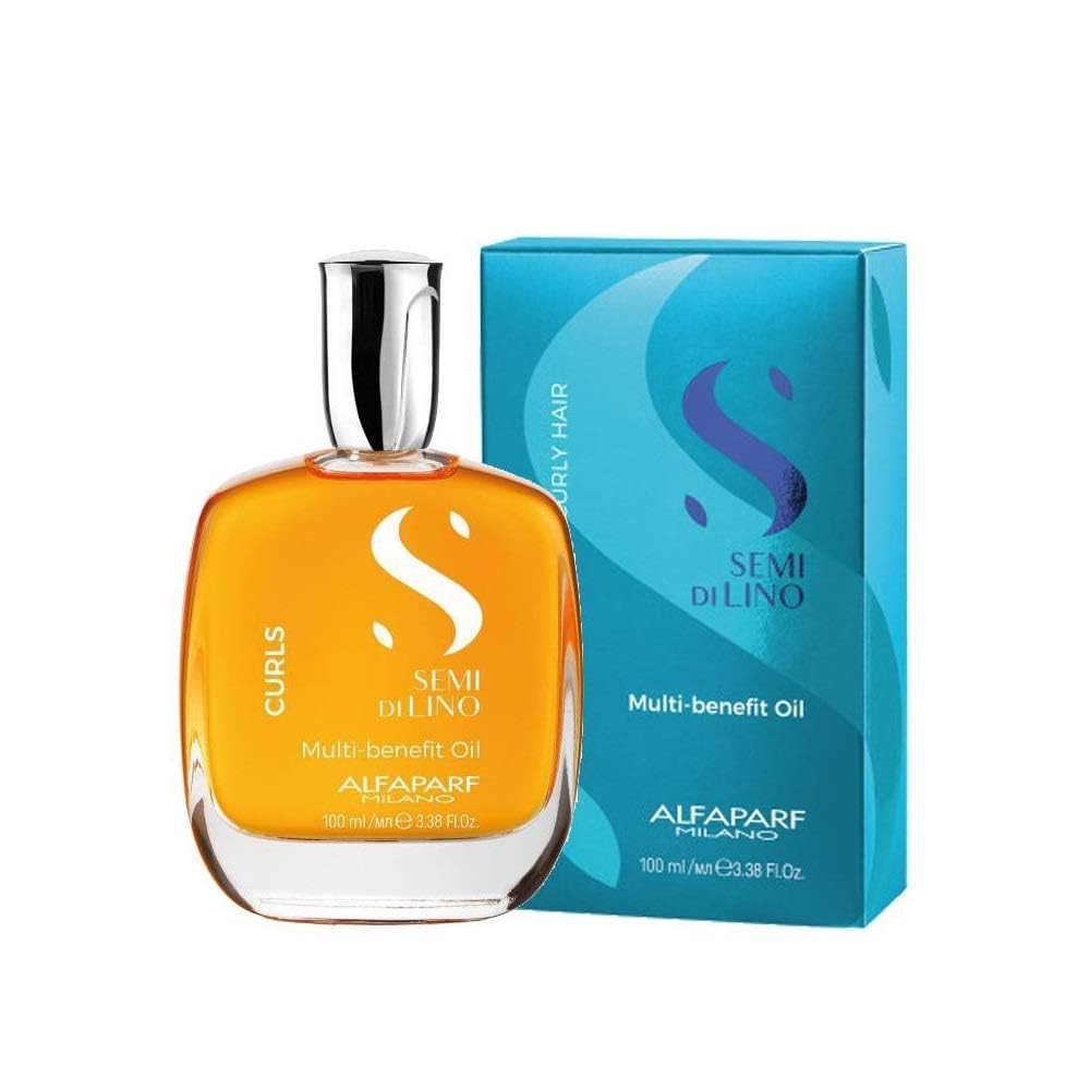 Alfaparf Milano Semi Di Lino Curls MultiBenefit Oil for Wavy and Curly Hair  Hydrates and Nourishes  Reduces Frizz  Humidity