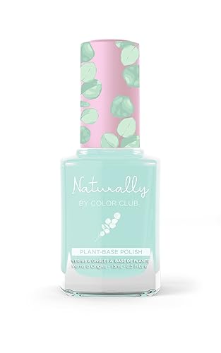 Color Club Nail Lacquer, Secret Oasis Teal, Plant-Based Nail Polish, 0.5 Fl Oz, Naturally Collection