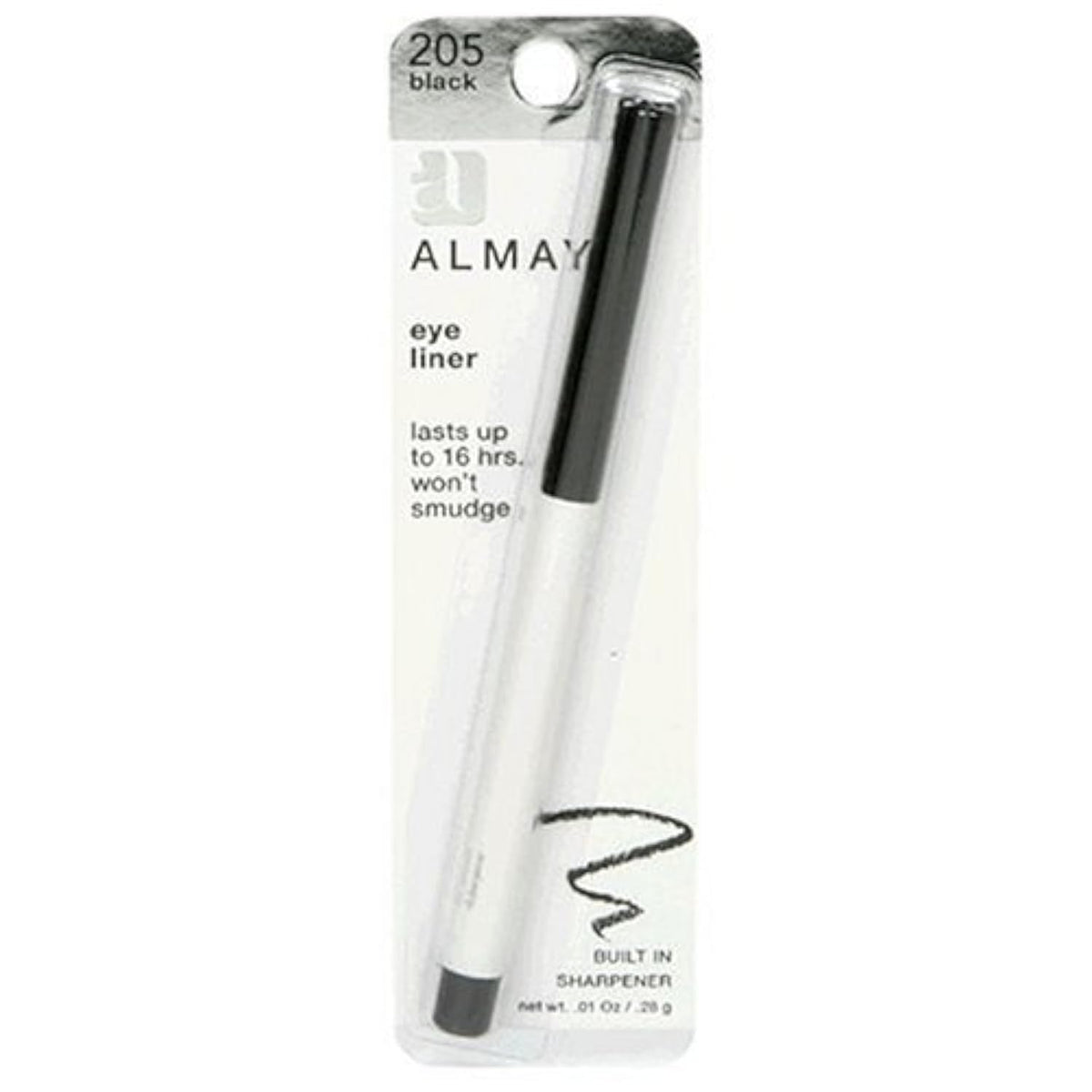 Almay Black Eyeliner Pencil, 0.01 Oz, Pack Of 2 - Long-Lasting, Smooth Application